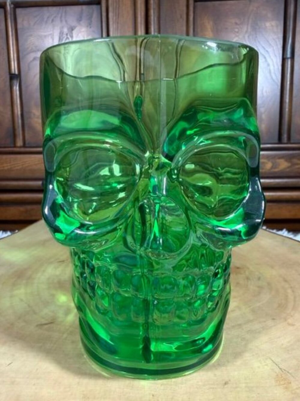 Emerald Green Skull Tall Mug
